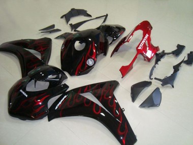 Migliori Carena Moto Honda CBR1000RR 2008-2011 - Nero Lucido Rosso Fiamma Corsa