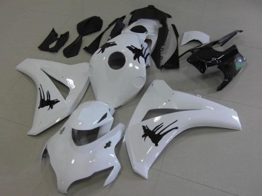 Migliori Carena Moto Honda CBR1000RR 2008-2011 - Bianco Nero Speciale Decals