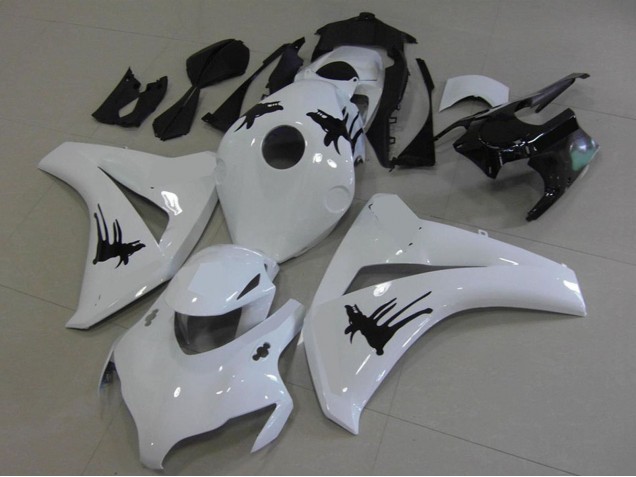 Migliori Carena Moto Honda CBR1000RR 2008-2011 - Bianco Nero Speciale Decals