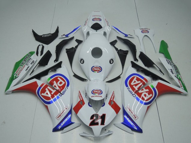 Migliori Carena Moto Honda CBR1000RR 2012-2016 - Bianco Rosso Blu Verde Pata 21