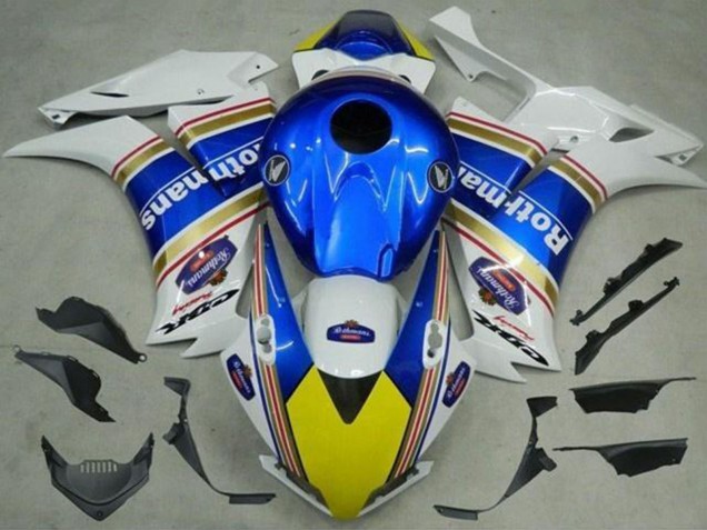 Migliori Carena Moto Honda CBR1000RR 2012-2016 - Bianco Blu Giallo Rothmans