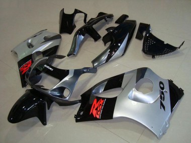 Migliori Carena Moto Suzuki GSXR 750 1996-2000 - Nero Lucido Argento