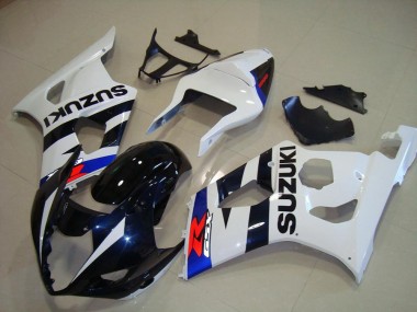 Migliori Carena Moto Suzuki GSXR 1000 2003-2004 - Bianco Blu Blu Scuro Rosso