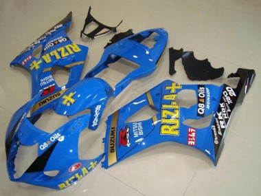 Migliori Carena Moto Suzuki GSXR 1000 2003-2004 - Blu Oro Nero Rizla