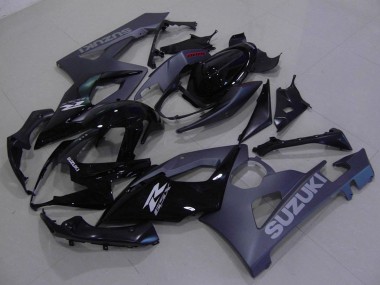 Migliori Kit Carena Moto Completo Suzuki GSXR 1000 2005-2006 - Nero Lucido Nero Opaco