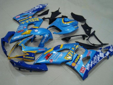 Migliori Carena Moto Suzuki GSXR 1000 2005-2006 - Blu Oro Rizla