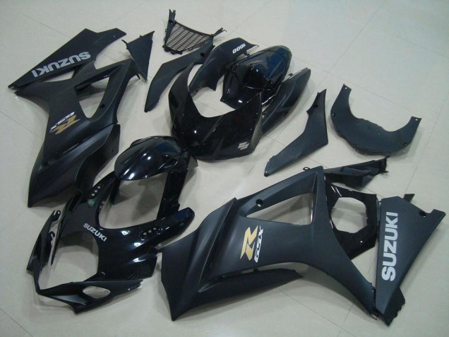 Migliori Carena Moto Suzuki GSXR 1000 2007-2008 - Nero Lucido Nero Opaco Oro OEM Stile