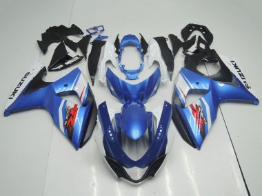 Migliori Carena Moto Suzuki GSXR 1000 2009-2016 - Azzurro Chiaro Blu Bianco Nero OEM Stile