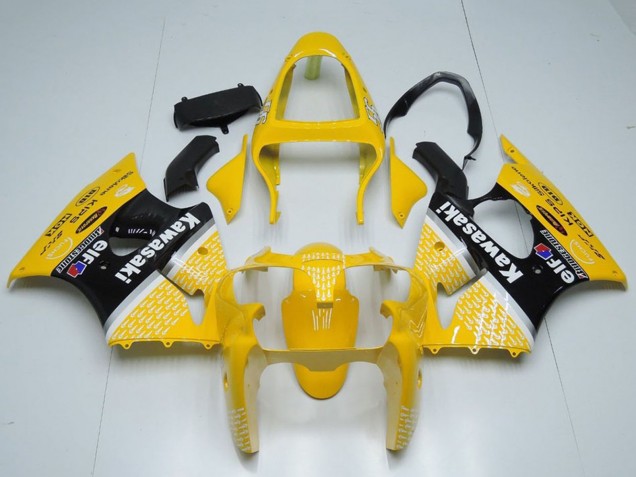 Migliori Carena Moto Kawasaki ZX6R 2000-2002 - Giallo Bianco Nero Elf Bridgestone