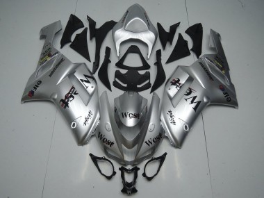 Migliori Carena Moto Kawasaki ZX6R 2007-2008 - Argento West