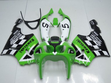 Migliori Carena Moto Kawasaki ZX7R 1996-2003 - Verde Bianco Nero 5