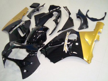 Migliori Carena Moto Kawasaki ZX12R 2000-2001 - Nero Lucido Oro