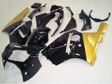 Migliori Carena Moto Kawasaki ZX12R 2000-2001 - Nero Lucido Oro