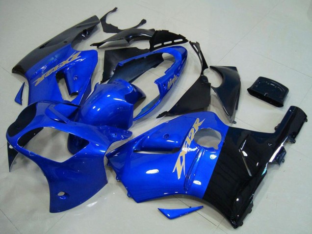 Migliori Carena Moto Kawasaki ZX12R 2000-2001 - Blu Nero Lucido