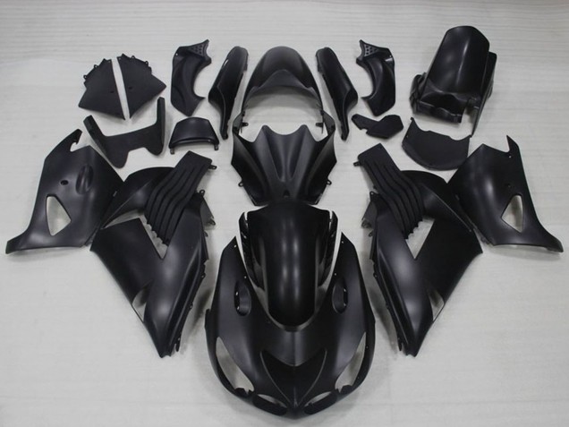 Migliori Carena Moto Kawasaki ZX14R ZZR1400 2006-2011 - Nero Opaco