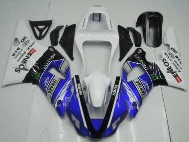 Migliori Carena Moto Yamaha YZF R1 2000-2001 - Bianco Blu Nero ENEOS Mostro