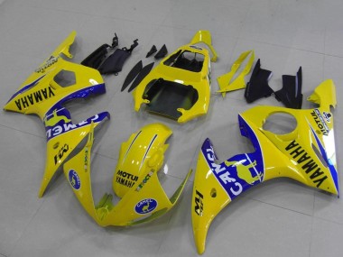Migliori Carena Moto Yamaha YZF R6 2003-2004 - Giallo Blu Cammello