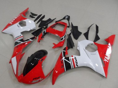 Migliori Kit Carena Moto Yamaha YZF R6 2003-2004 - Bianco Rosso Nero Lucido