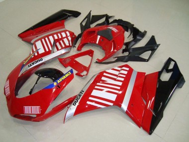 Migliori Carena Moto Ducati 848 1098 1198 2007-2014 - Argento Blu Rosso Nero Lucido