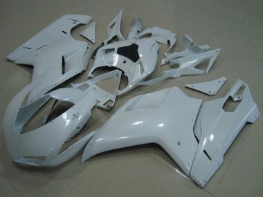 Migliori Carena Moto Ducati 848 1098 1198 2007-2014 - Lucido Bianco