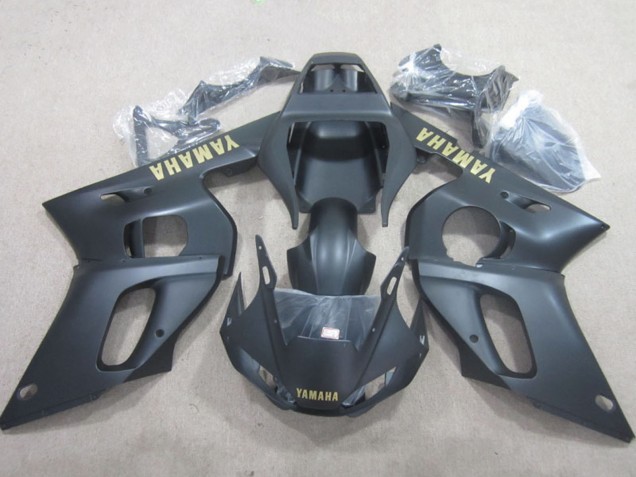 Migliori Carena Moto Yamaha YZF R6 1998-2002 - Nero Opaco Giallo Decal