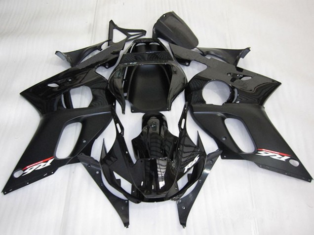 Migliori Carena Moto Yamaha YZF R6 1998-2002 - Nero Lucido Nero Opaco