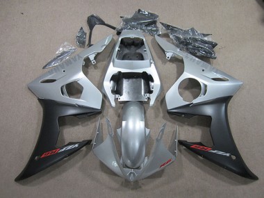Migliori Carena Moto Yamaha YZF R6 2003-2004 - Argento Nero Opaco
