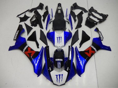 Migliori Carena Moto Yamaha YZF R1 2015-2019 - Blu Bianco Nero Rosso Mostro Akropovic