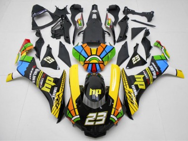 Migliori Carena Moto Yamaha YZF R1 2015-2019 - Giallo Rosso Blu Verde HP Ruota dei Colori 23