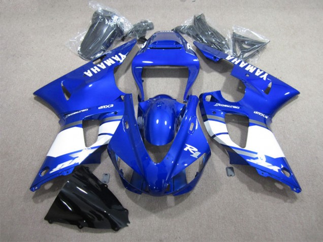 Migliori Carena Moto Yamaha YZF R1 1998-1999 - Blu Bianco Decal