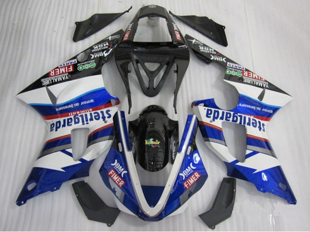 Migliori Carena Moto Yamaha YZF R1 2000-2001 - Bianco Blu Nero Rosso Fimer Sterilgarda