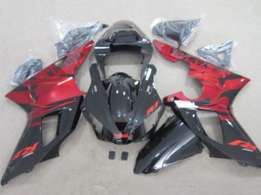 Migliori Carena Moto Yamaha YZF R1 2000-2001 - Rosso Nero Lucido