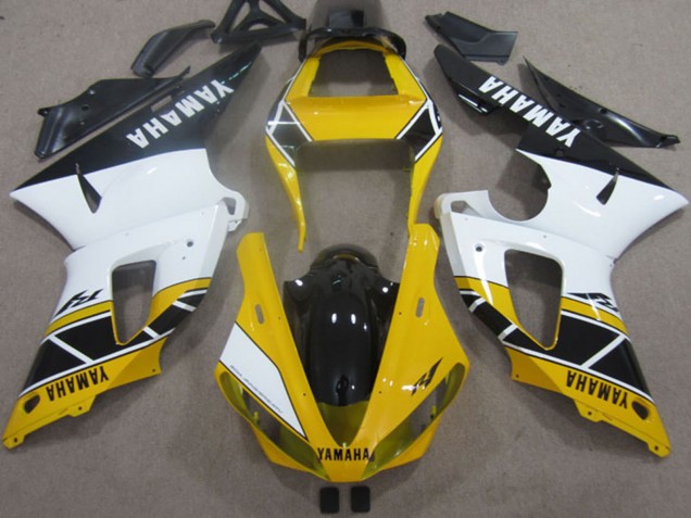Migliori Carena Moto Yamaha YZF R1 2000-2001 - Giallo Bianco Nero
