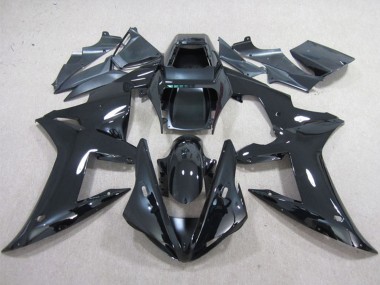 Migliori Carena Moto Yamaha YZF R1 2002-2003 - Nero Lucido Pianura