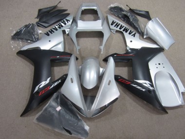 Migliori Carena Moto Yamaha YZF R1 2004-2006 - Argento Nero Opaco