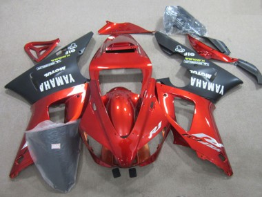 Migliori Carena Moto Yamaha YZF R1 2009-2011 - Rosso Nero Opaco