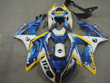 Migliori Carena Moto BMW S1000RR 2009-2014 - Bianco Giallo Blu OroBet 112