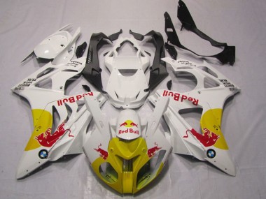 Migliori Carena Moto BMW S1000RR 2009-2014 - Bianco Giallo Red Bull