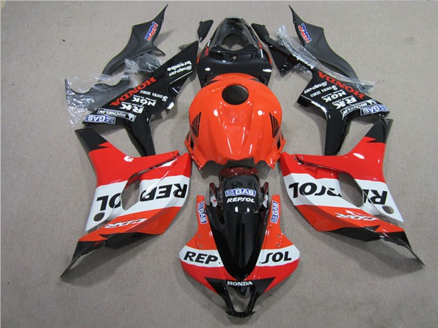 Migliori Kit Carena Moto Completo Honda CBR600RR 2007-2008 - Arancia Bianco Rosso Nero Lucido Repsol