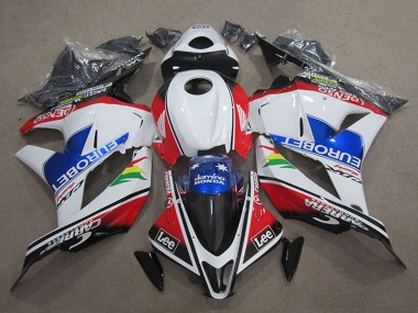 Migliori Carena Moto Honda CBR600RR 2009-2012 - Bianco Rosso Blu EuroBet Lee