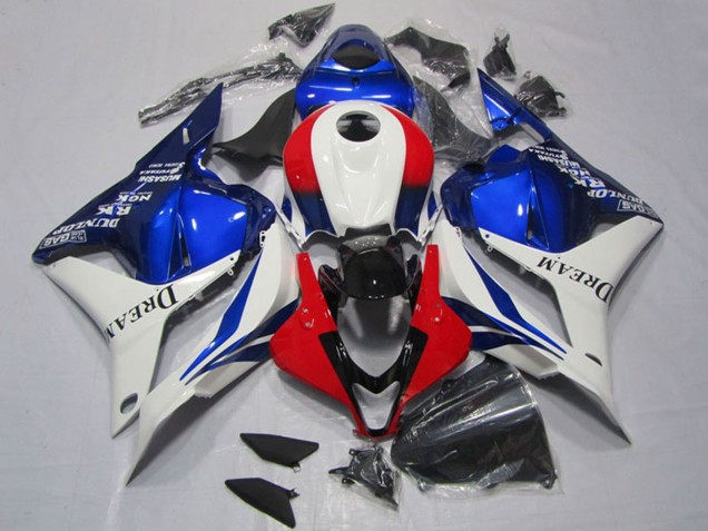 Migliori Carena Moto Honda CBR600RR 2009-2012 - Bianco Rosso Blu Dream
