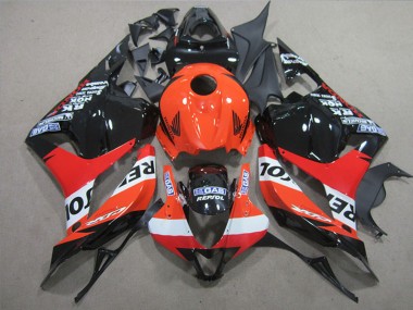Migliori Carena Moto Completo Honda CBR600RR 2009-2012 - Arancia Bianco Rosso Nero Lucido Repsol