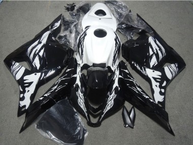 Migliori Kit Carena Moto ABS Honda CBR600RR 2009-2012 - Bianco Nero Lucido