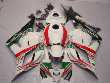 Migliori Carena Moto Honda CBR600RR 2009-2012 - Bianco Rosso Verde Castrol