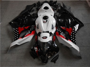 Migliori Kit Carena Moto ABS Honda CBR600RR 2009-2012 - Bianco Rosso Nero Lucido
