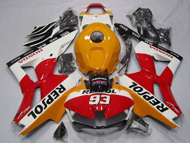 Migliori Carena Moto Honda CBR600RR 2013-2026 - Arancia Bianco Rosso Nero Lucido Repsol 93