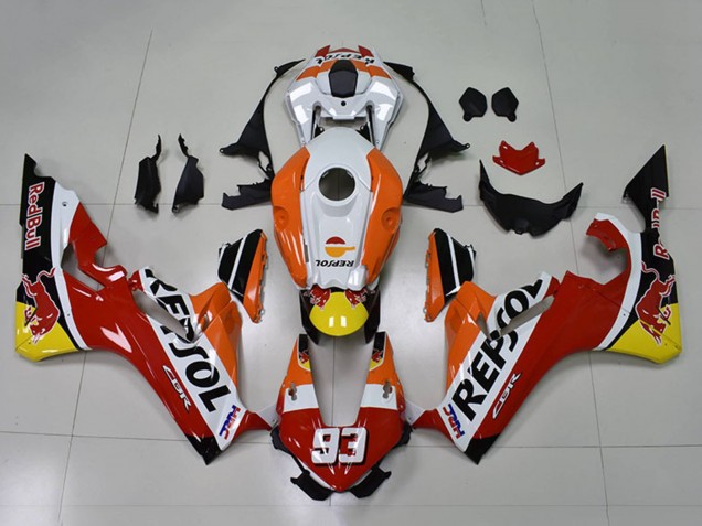 Migliori Carena Moto Honda CBR1000RR 2017-2023 - Arancia Bianco Rosso Nero Lucido Repsol Red Bull 93