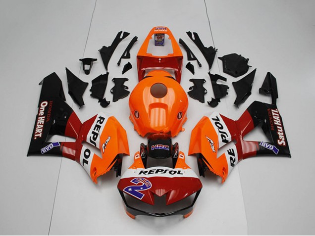 Migliori Carena Moto Honda CBR1000RR 2012-2016 - Arancia Bianco Rosso Nero Lucido Repsol 2