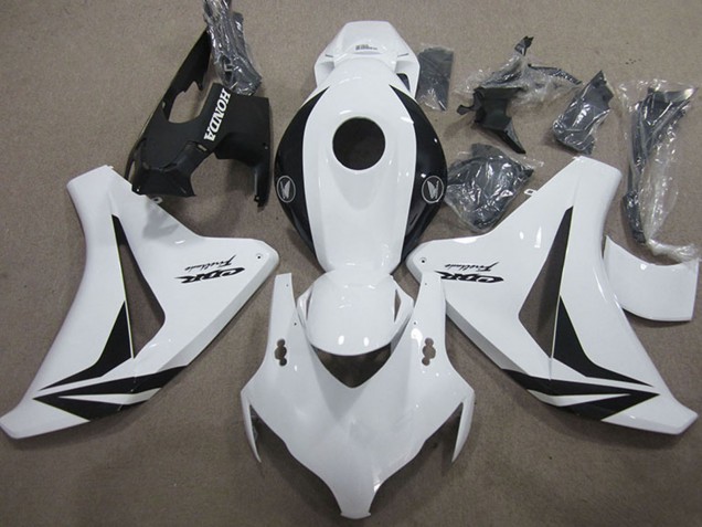 Migliori Carena Moto Honda CBR1000RR 2008-2011 - Bianco Nero Lucido Fireblade
