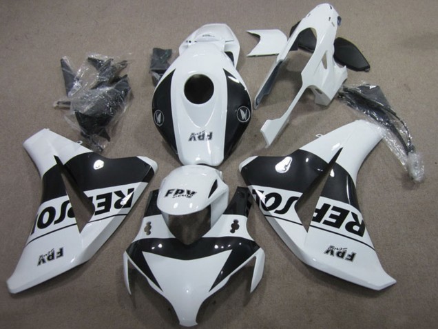 Migliori Kit Carena Moto Honda CBR1000RR 2008-2011 - Bianco Nero Lucido Repsol